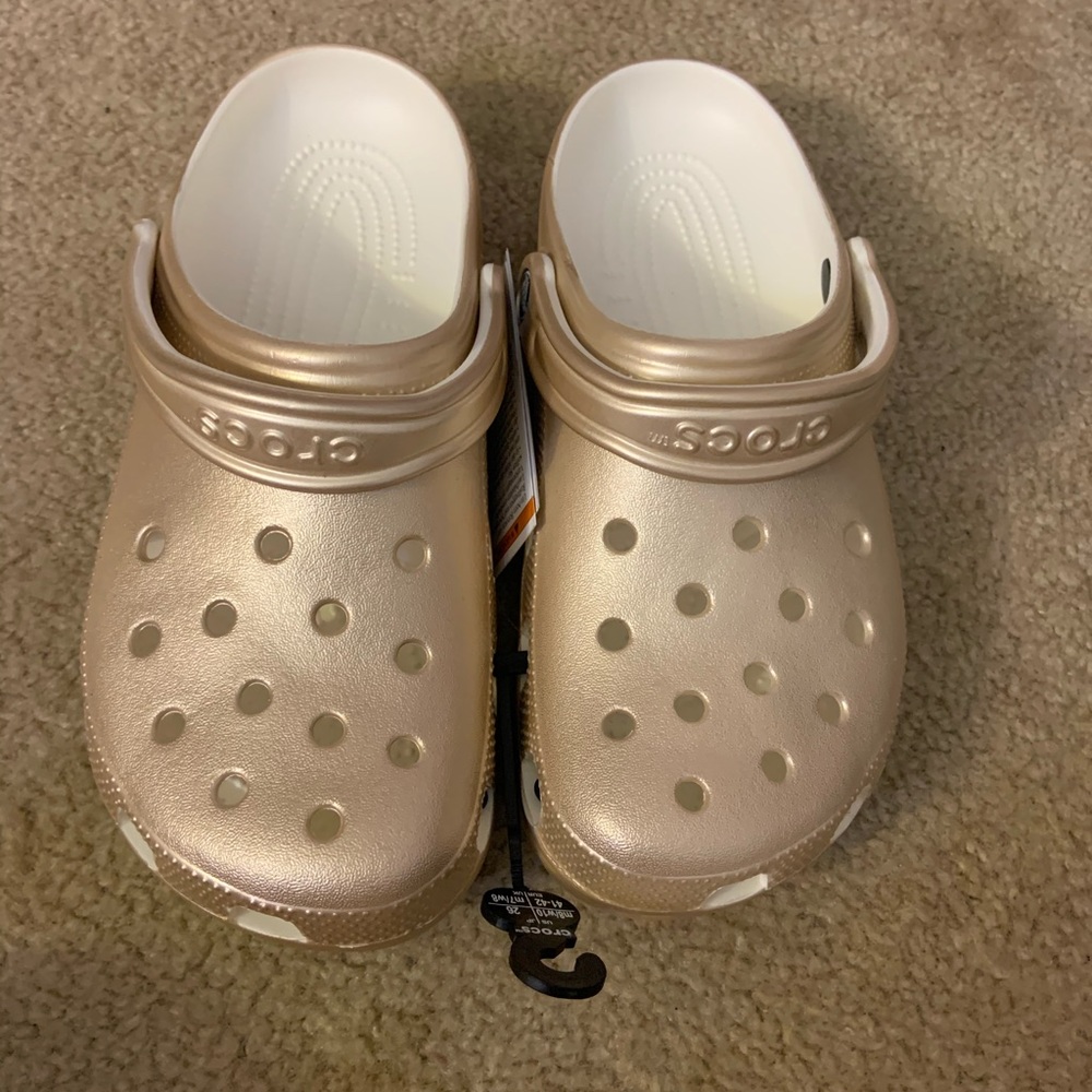 Metallic Crocs